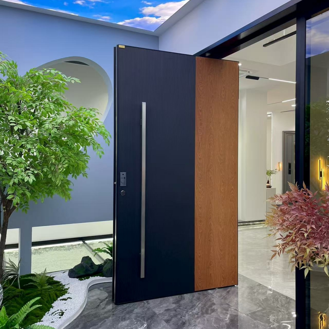Metal security door