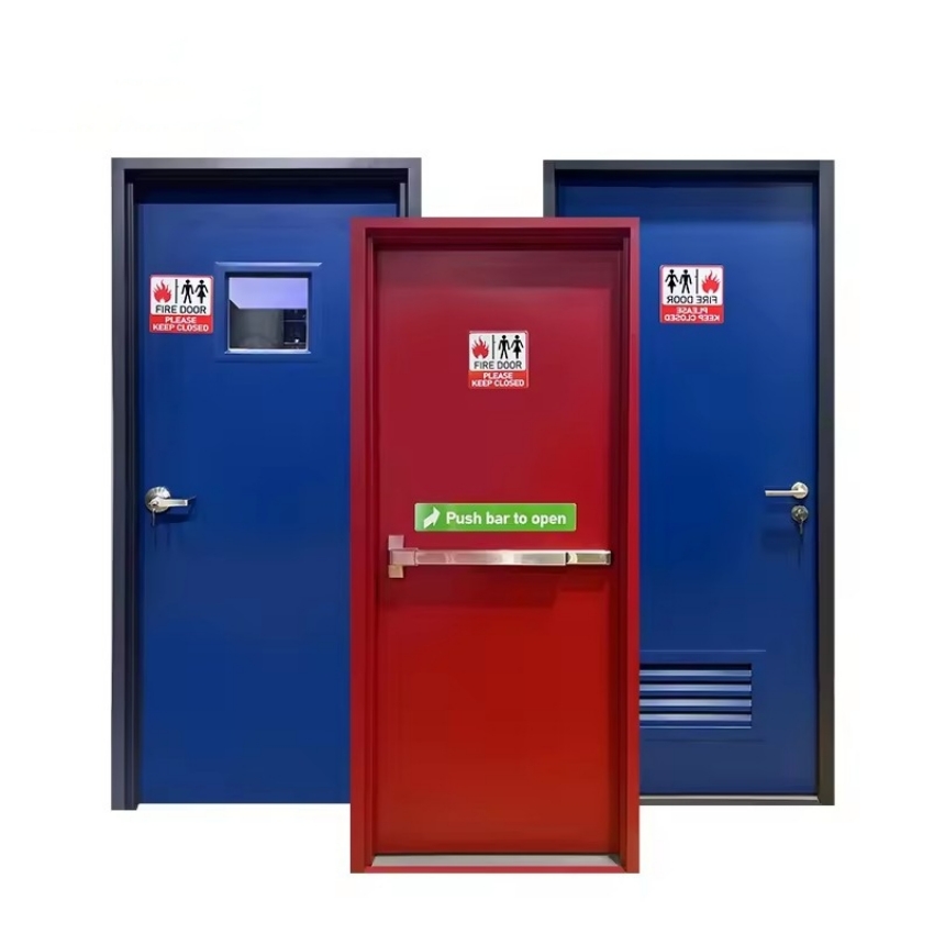Fireproof steel door